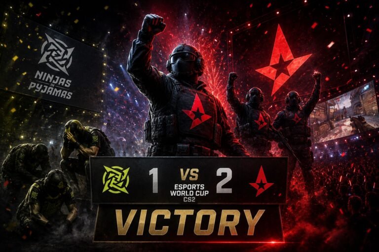 Remontada de Astralis ante NiP EWC CS2 17082026