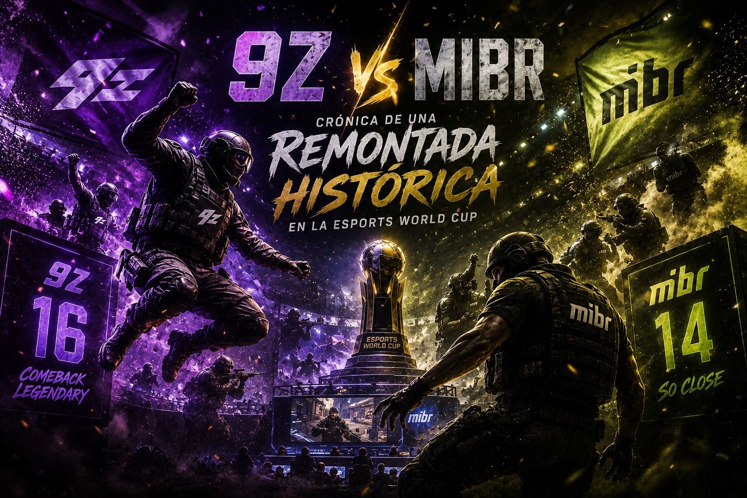 remontada historica de 9z frente a mibr en la EWC CS2 2026