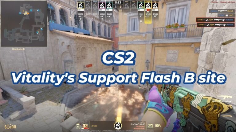 CS2 - Support FLASH B site on INFERNO by apEX lineup Vitality vs NaVi - YouTube