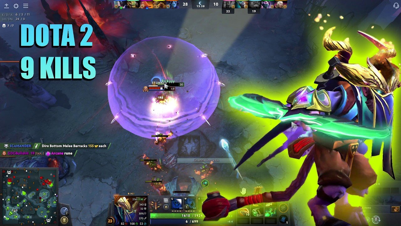 Dota 2 Wicked Sick Kills Riki 9 Kills Insane Turbo Battle | Turbo Mode | Smoke in the Eye